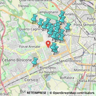 Mappa Via delle Azalee, 20147 Milano MI, Italia (1.5405)