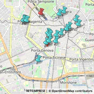 Mappa Corso Genova, 20123 Milano MI, Italia (0.9795)