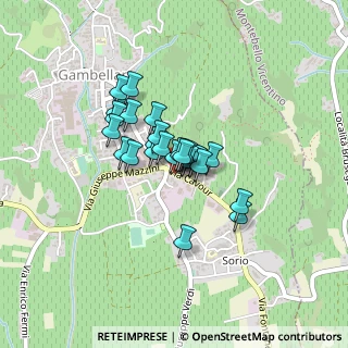 Mappa Via Cavour, 36053 Gambellara VI, Italia (0.25385)