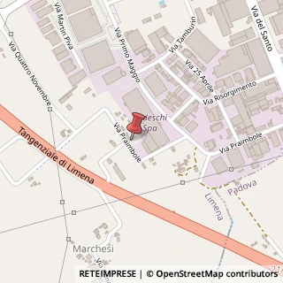 Mappa Via Praimbole, 44, 35010 Limena, Padova (Veneto)