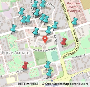 Mappa Via della Martinella, 20152 Milano MI, Italia (0.274)