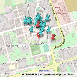 Mappa Via della Martinella, 20152 Milano MI, Italia (0.16296)