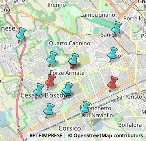Mappa Via della Martinella, 20152 Milano MI, Italia (1.89538)