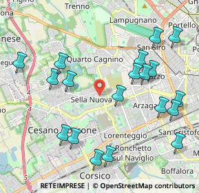 Mappa Via della Martinella, 20152 Milano MI, Italia (2.34632)