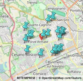 Mappa Via della Martinella, 20152 Milano MI, Italia (1.5815)