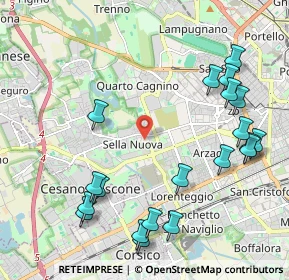 Mappa Via della Martinella, 20152 Milano MI, Italia (2.5015)