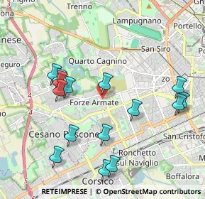 Mappa Via della Martinella, 20152 Milano MI, Italia (2.14267)
