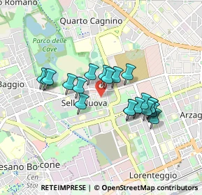 Mappa Via della Martinella, 20152 Milano MI, Italia (0.726)