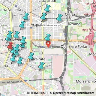Mappa Via Monte Ortigara, 20137 Milano MI, Italia (1.3915)