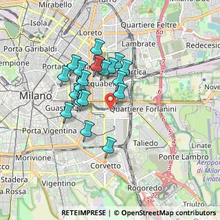 Mappa Via Monte Ortigara, 20137 Milano MI, Italia (1.4345)