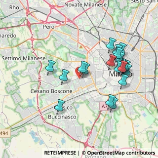 Mappa Via Nizzoli, 20147 Milano MI, Italia (3.871)