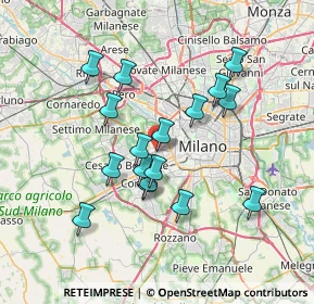 Mappa Via Montecuccoli Raimondo, 20147 Milano MI, Italia (6.29765)