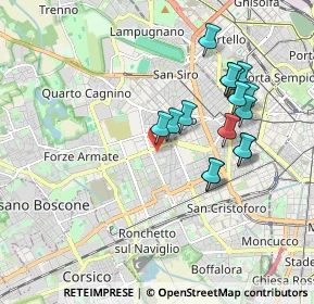 Mappa Via Montecuccoli Raimondo, 20147 Milano MI, Italia (1.7475)