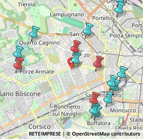 Mappa Via Montecuccoli Raimondo, 20147 Milano MI, Italia (2.4525)