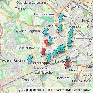 Mappa Via Pantigliate, 20147 Milano MI, Italia (1.75412)