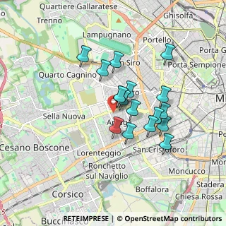 Mappa Via Nizzoli, 20147 Milano MI, Italia (1.36529)