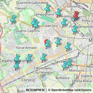 Mappa Via Pantigliate, 20147 Milano MI, Italia (2.49778)