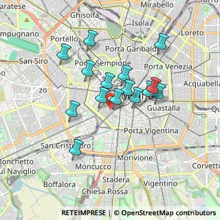 Mappa Via Giuseppe Sapeto, 20123 Milano MI, Italia (1.458)