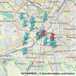Mappa Via San Vincenzo, 20123 Milano MI, Italia (1.51267)