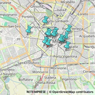 Mappa Via Giuseppe Sapeto, 20123 Milano MI, Italia (1.24231)