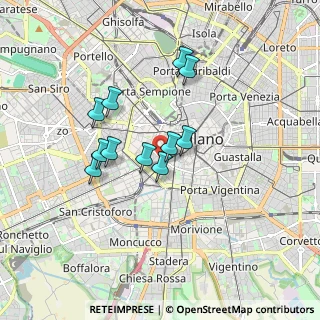 Mappa Via Giuseppe Sapeto, 20123 Milano MI, Italia (1.39818)