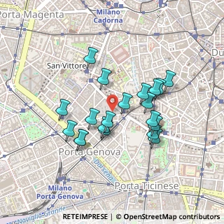 Mappa Via San Vincenzo, 20123 Milano MI, Italia (0.3865)
