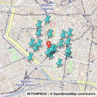 Mappa Via San Vincenzo, 20123 Milano MI, Italia (0.341)