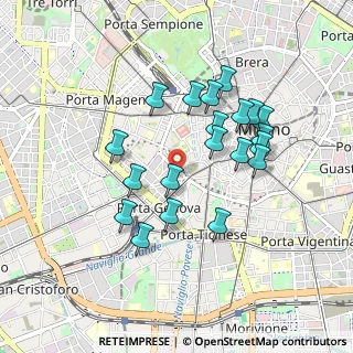 Mappa Via Giuseppe Sapeto, 20123 Milano MI, Italia (0.8215)