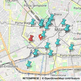 Mappa Via San Vincenzo, 20123 Milano MI, Italia (0.9415)