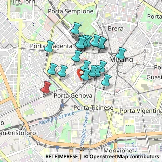 Mappa Via San Vincenzo, 20123 Milano MI, Italia (0.6975)