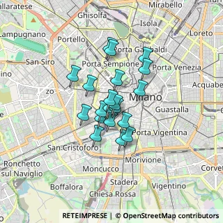 Mappa Via Ausonio, 20123 Milano MI, Italia (1.13)