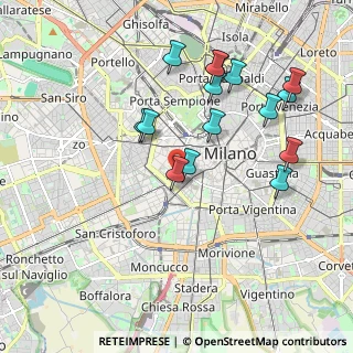 Mappa Via Ausonio, 20123 Milano MI, Italia (1.95667)