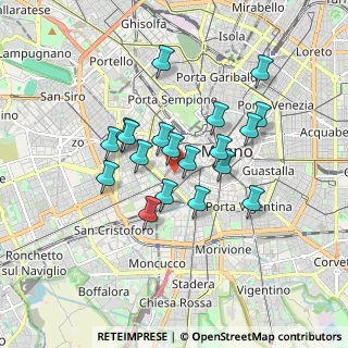 Mappa Via Ausonio, 20123 Milano MI, Italia (1.42316)