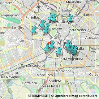 Mappa Via Ausonio, 20123 Milano MI, Italia (1.65688)