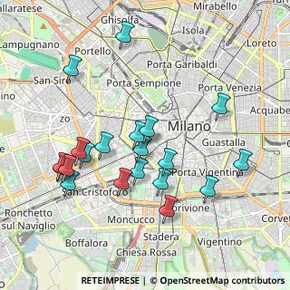 Mappa Via Ausonio, 20123 Milano MI, Italia (1.9645)