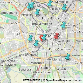 Mappa Via Ausonio, 20123 Milano MI, Italia (2.38636)