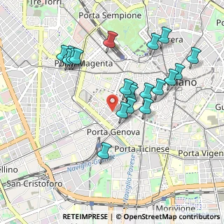 Mappa Via Ausonio, 20123 Milano MI, Italia (0.929)