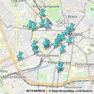 Mappa Via Ausonio, 20123 Milano MI, Italia (0.8295)