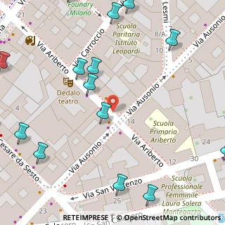 Mappa Via Ausonio, 20123 Milano MI, Italia (0.1135)