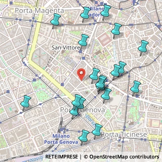 Mappa Via Ausonio, 20123 Milano MI, Italia (0.564)
