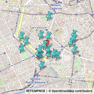 Mappa Via Ausonio, 20123 Milano MI, Italia (0.4055)