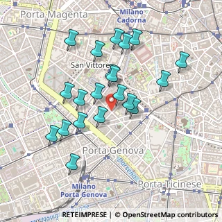Mappa Via Ausonio, 20123 Milano MI, Italia (0.433)