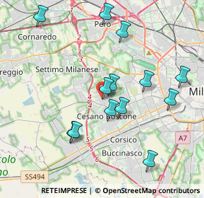 Mappa Via Val Isorno, 20152 Milano MI, Italia (3.89308)