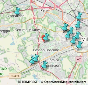 Mappa Via Val Isorno, 20152 Milano MI, Italia (4.75071)