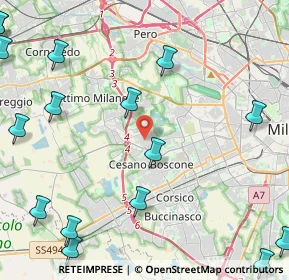 Mappa Via Valle Isorno, 20152 Milano MI, Italia (6.95474)