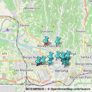 Mappa Largo Cà di Cozzi, 37124 Verona VR, Italia (1.89125)