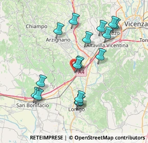 Mappa Via Alessandro Manzoni, 36054 Montebello Vicentino VI, Italia (7.63688)
