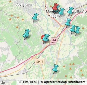 Mappa Via Giosuè Carducci, 36054 Montebello Vicentino VI, Italia (4.35)