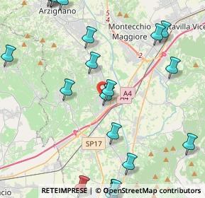 Mappa Via Giosuè Carducci, 36054 Montebello Vicentino VI, Italia (5.725)