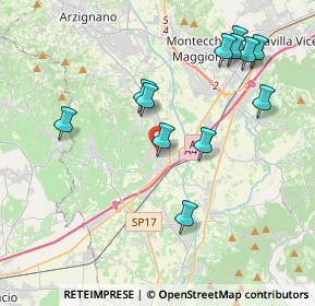 Mappa Via Giosuè Carducci, 36054 Montebello Vicentino VI, Italia (4.0675)
